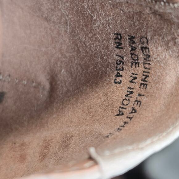 Joie Woven Leather Loafer Flat Open Weave Taupe EUC Size 9 - Picture 10 of 10